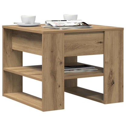 vidaXL Coffee Table Artisan Oak 55,5x55x45 cm Engineered Wood
