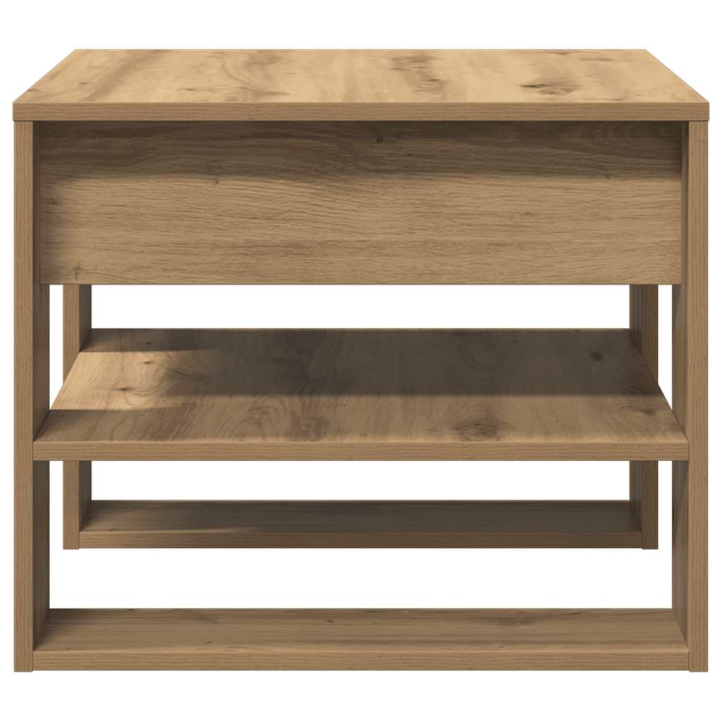 vidaXL Coffee Table Artisan Oak 55,5x55x45 cm Engineered Wood