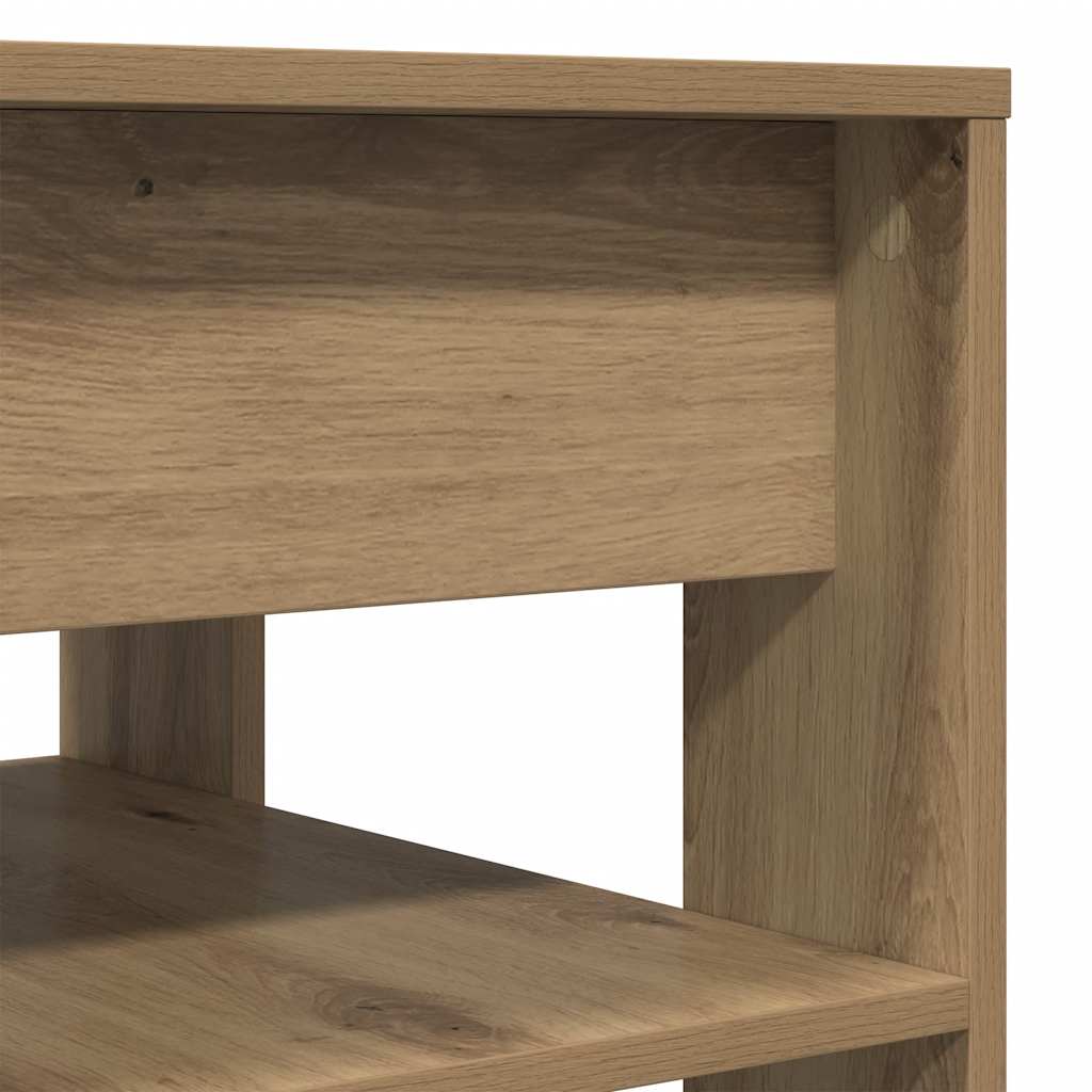 vidaXL Coffee Table Artisan Oak 55,5x55x45 cm Engineered Wood