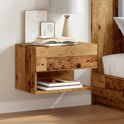 vidaXL Wall-mounted Bedside Cabinets 2 pcs Old Wood