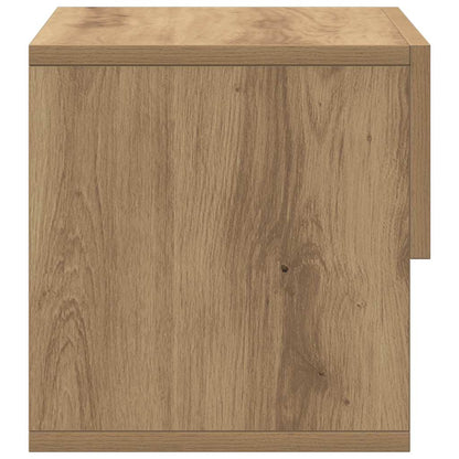 vidaXL Wall-mounted Bedside Cabinet Artisian Oak