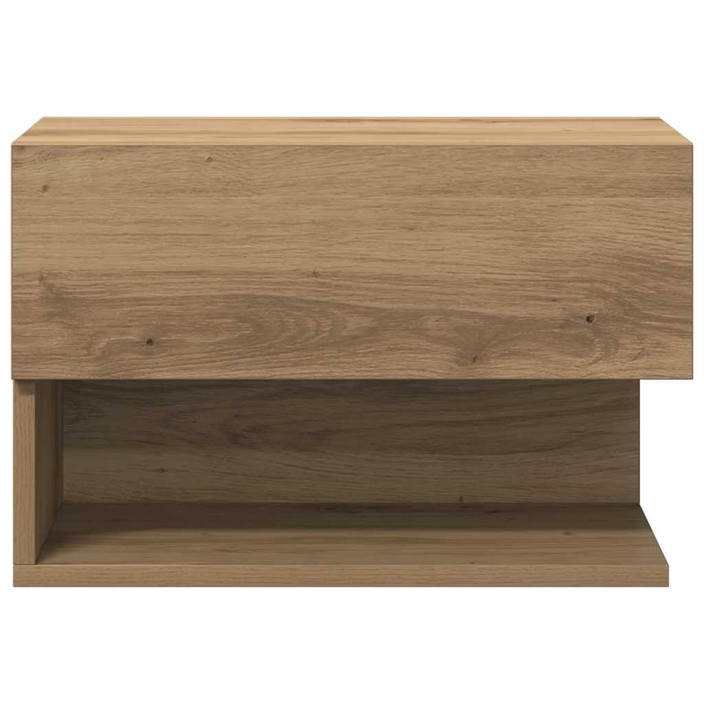 vidaXL Wall-mounted Bedside Cabinets 2 pcs Artisian Oak