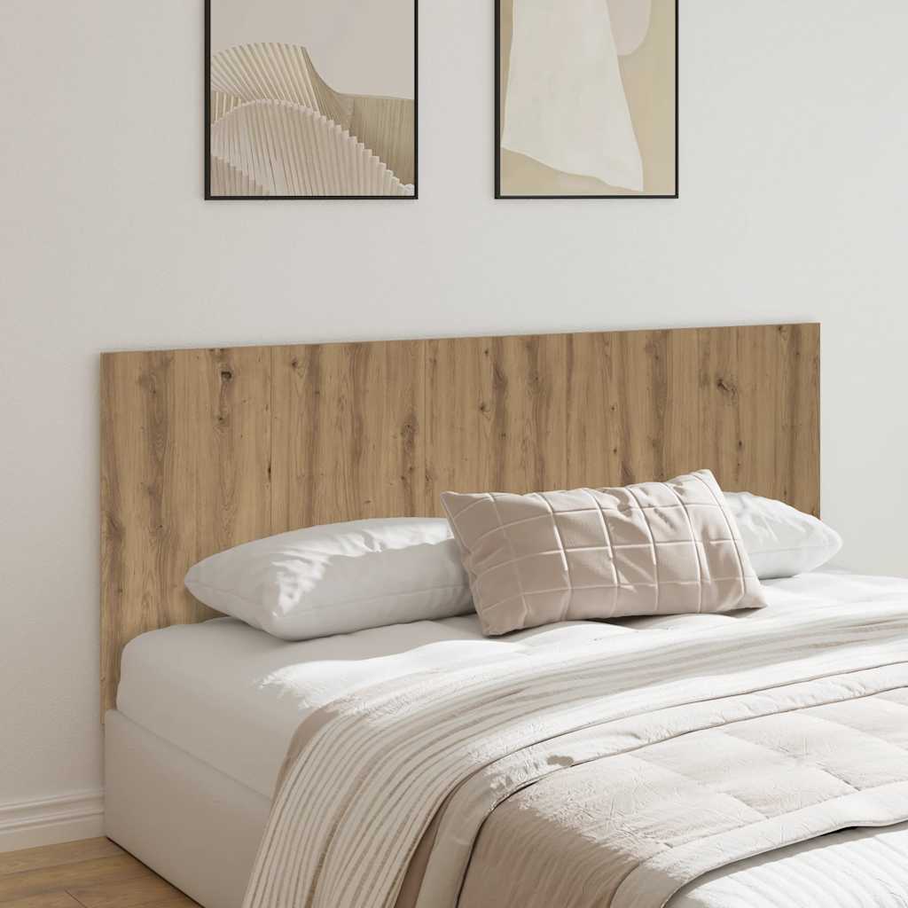 vidaXL Bed Headboard Artisan Oak 200x1,5x80 cm Engineered Wood