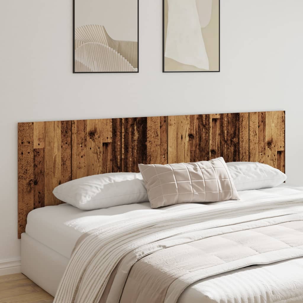 vidaXL Wall Headboard Old Wood 240x1,5x80 cm Engineered Wood