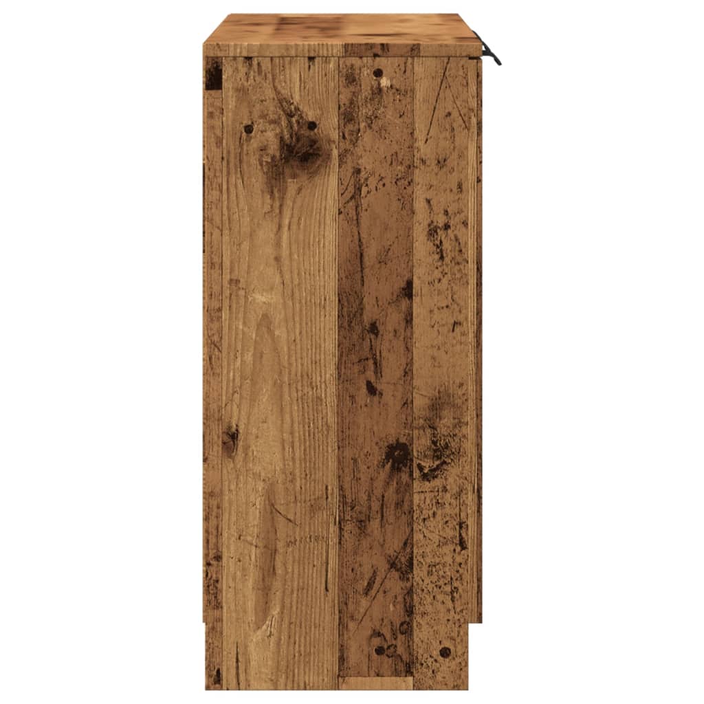 vidaXL Sideboard Old Wood 90,5x30x70 cm Engineered Wood