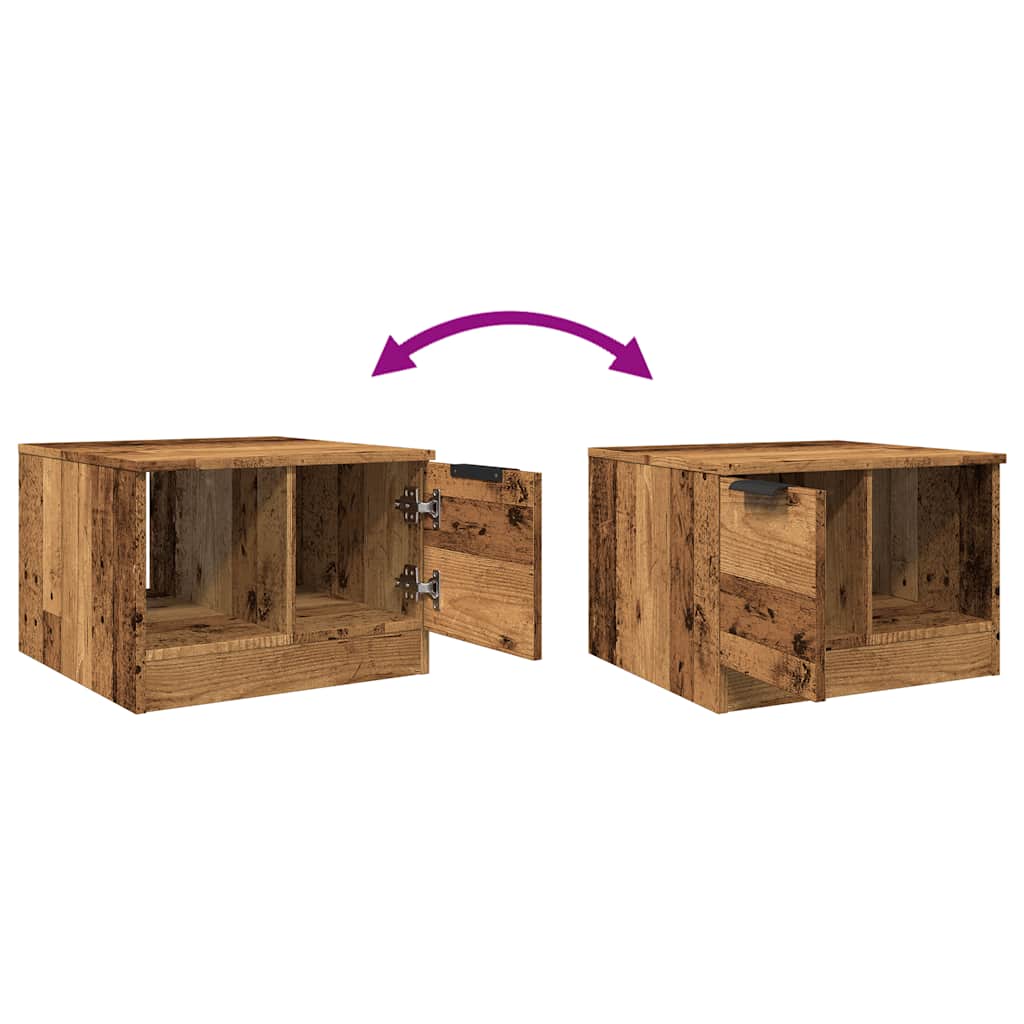 vidaXL Coffee Table Old Wood 50x50x36 cm Engineered Wood
