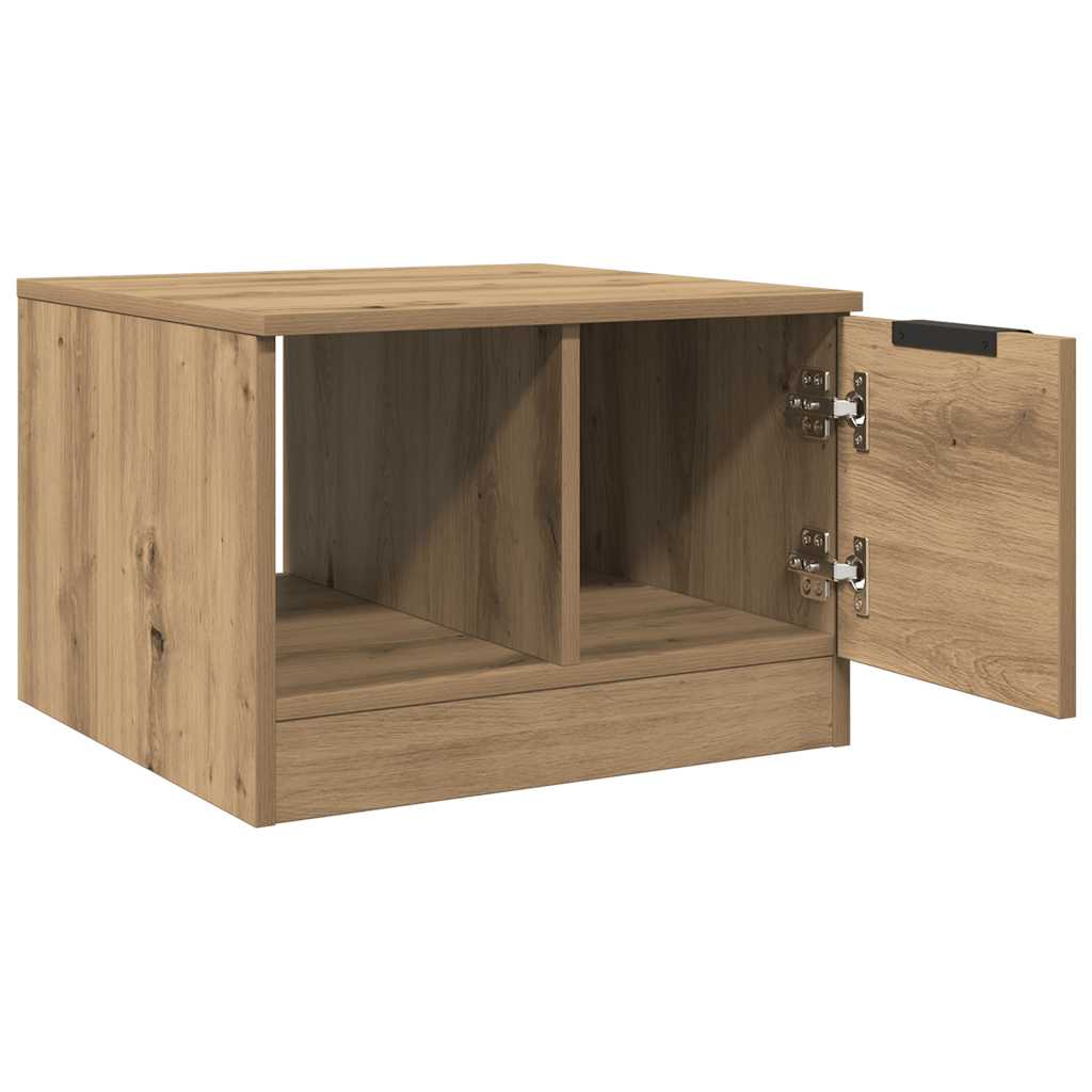vidaXL Coffee Table Artisan Oak 50x50x36 cm Engineered Wood