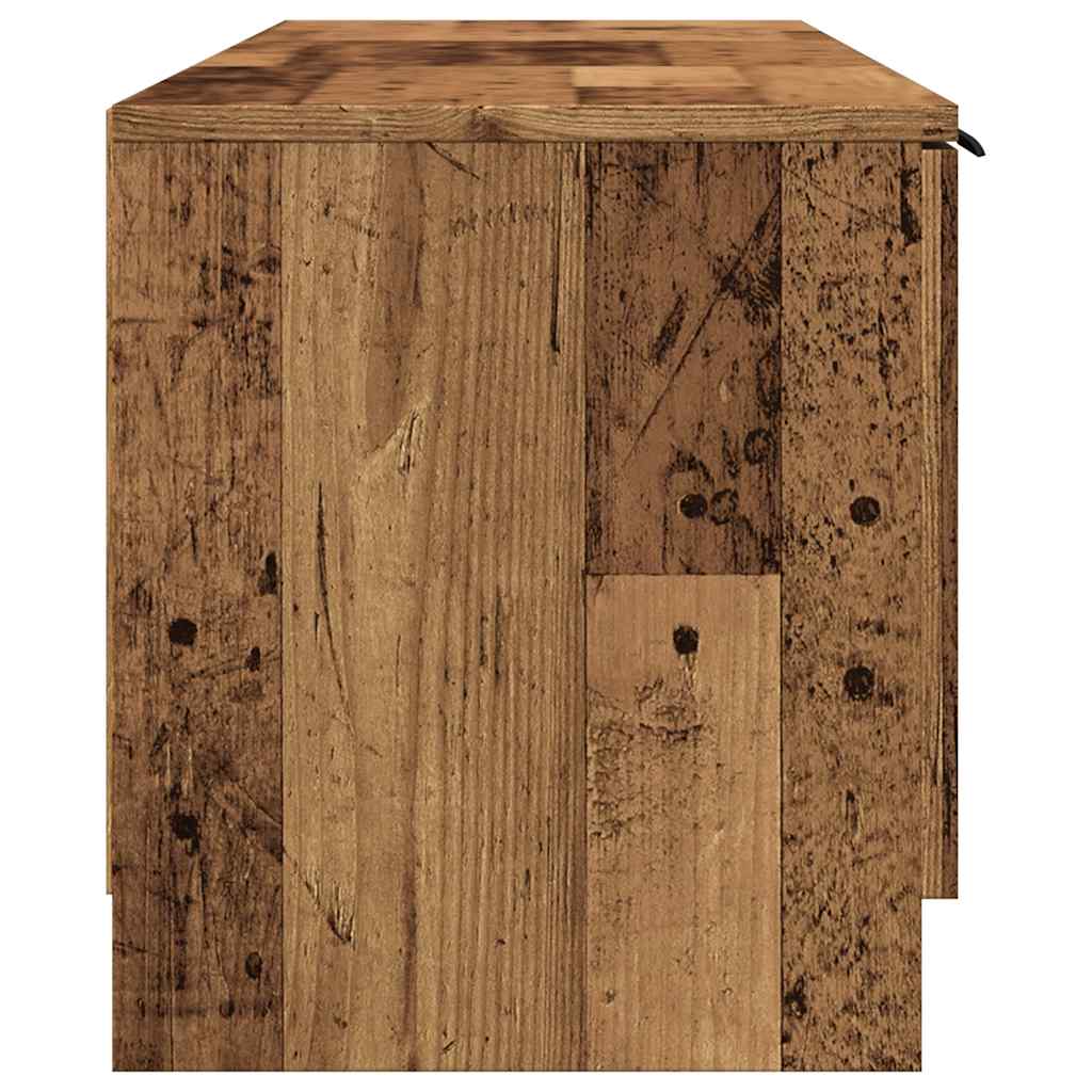 vidaXL TV Cabinet Old Wood 140x35x40 cm Engineered Wood
