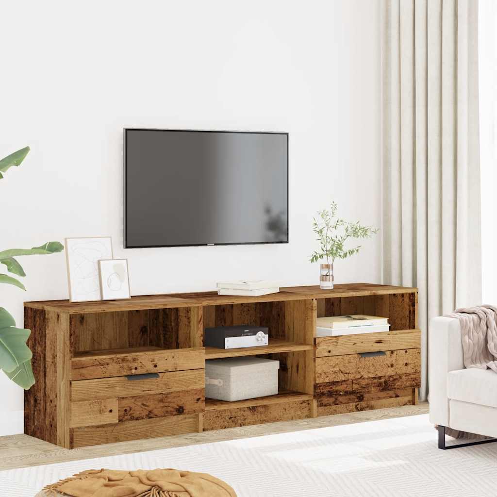 vidaXL TV Cabinet Old Wood 150x33,5x45 cm Engineered Wood