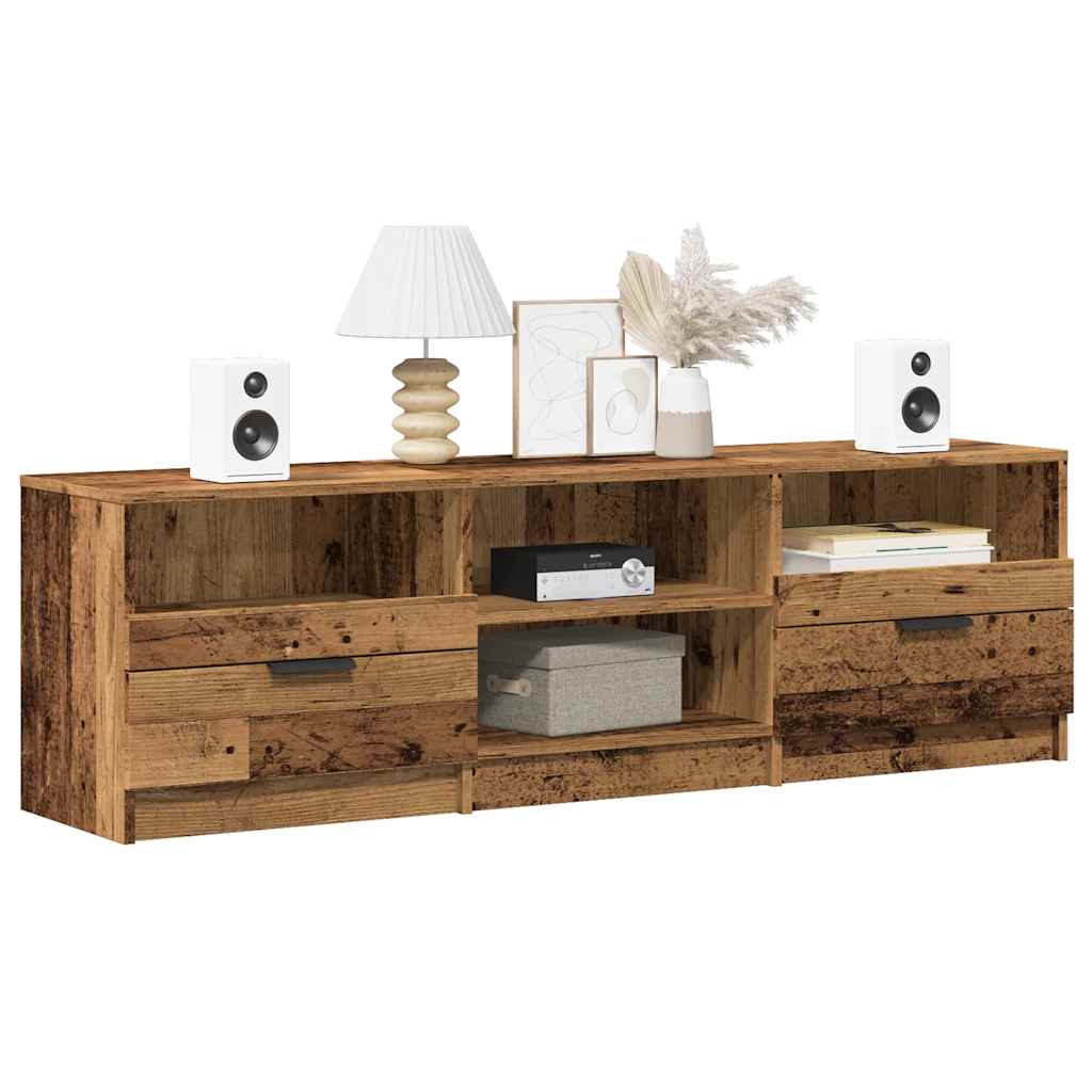 vidaXL TV Cabinet Old Wood 150x33,5x45 cm Engineered Wood