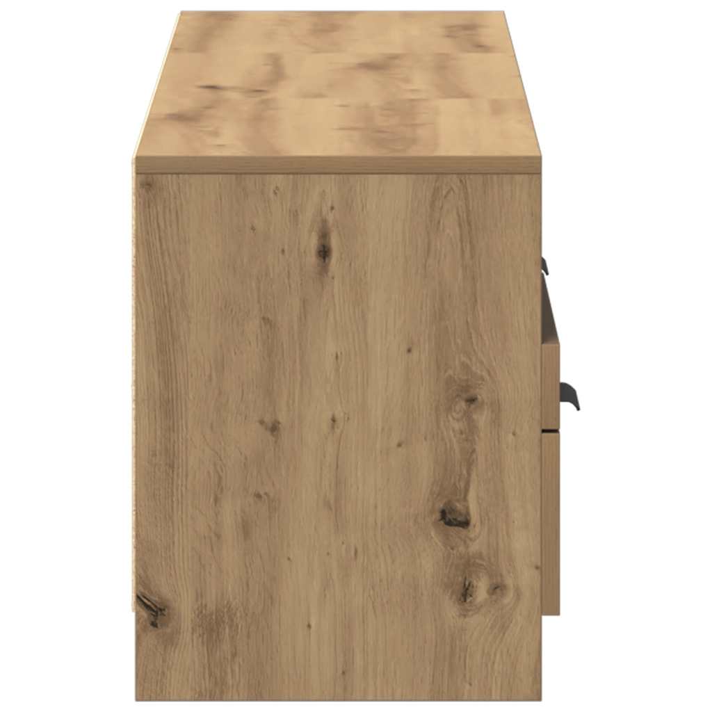 vidaXL TV Cabinet Artisan Oak 150x33.5x45 cm Engineered Wood