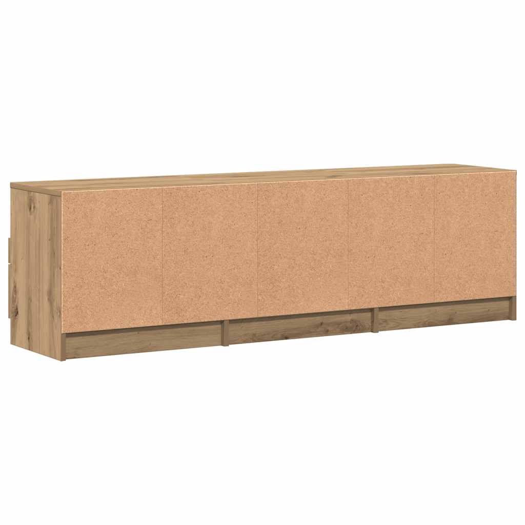 vidaXL TV Cabinet Artisan Oak 150x33,5x45 cm Engineered Wood