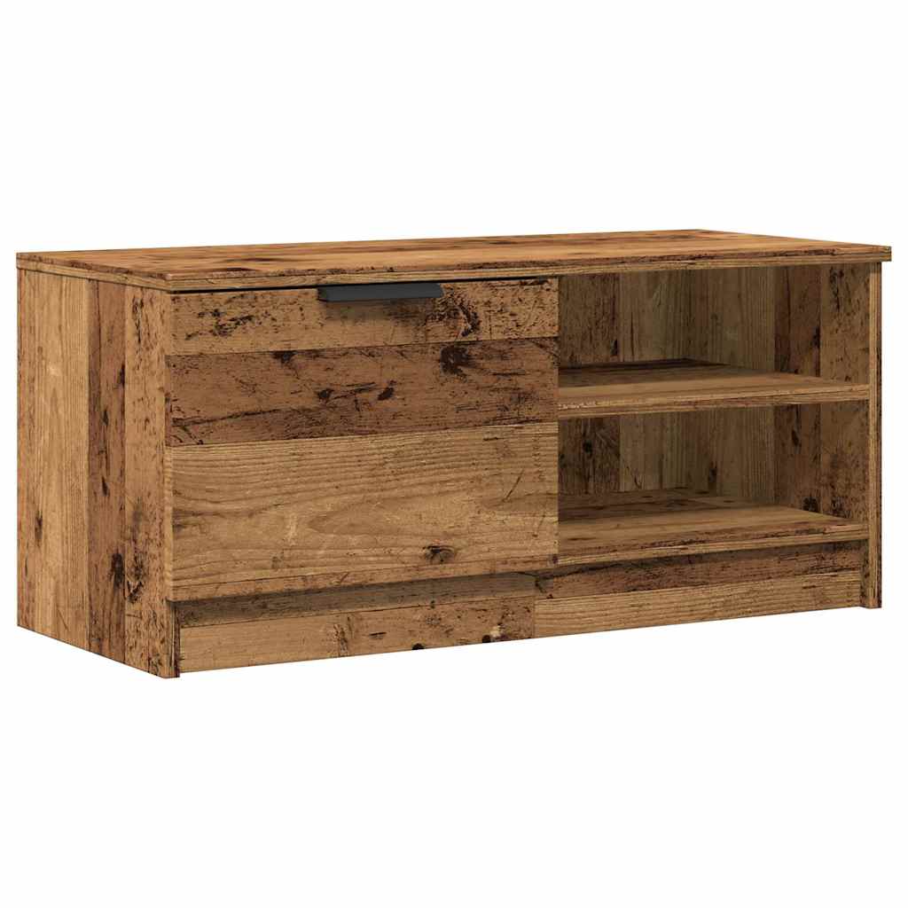 vidaXL 2 Piece TV Cabinet Set Old Wood 80x35x36,5 cm Engineered Wood