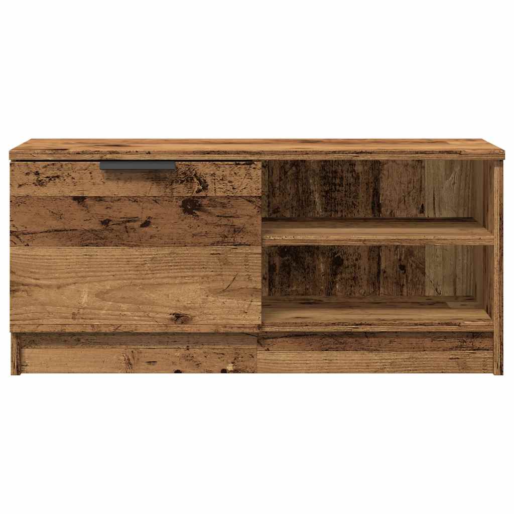 vidaXL 2 Piece TV Cabinet Set Old Wood 80x35x36,5 cm Engineered Wood
