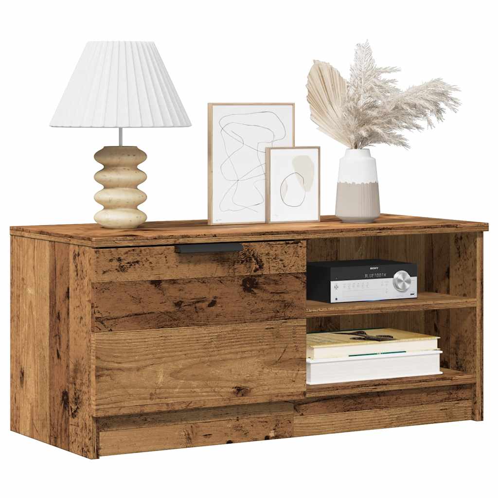 vidaXL 2 Piece TV Cabinet Set Old Wood 80x35x36,5 cm Engineered Wood