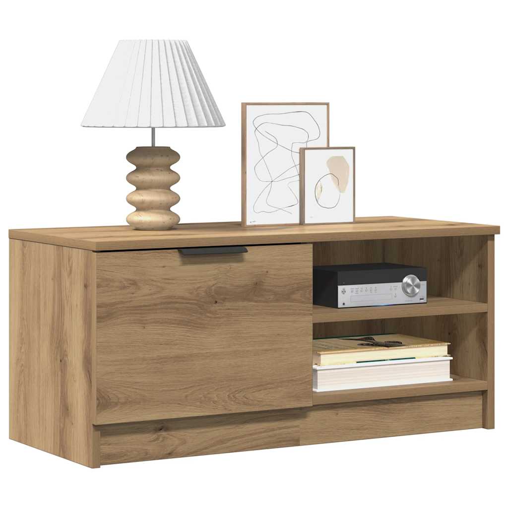 vidaXL TV Cabinet Artisan Oak 80x35x36,5 cm Engineered Wood