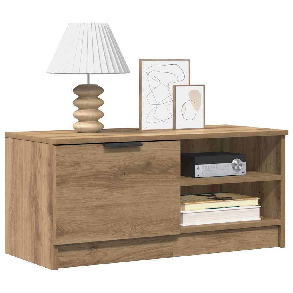 vidaXL 2 Piece TV Cabinet Set Artisan Oak 80x35x36,5 cm Engineered Wood