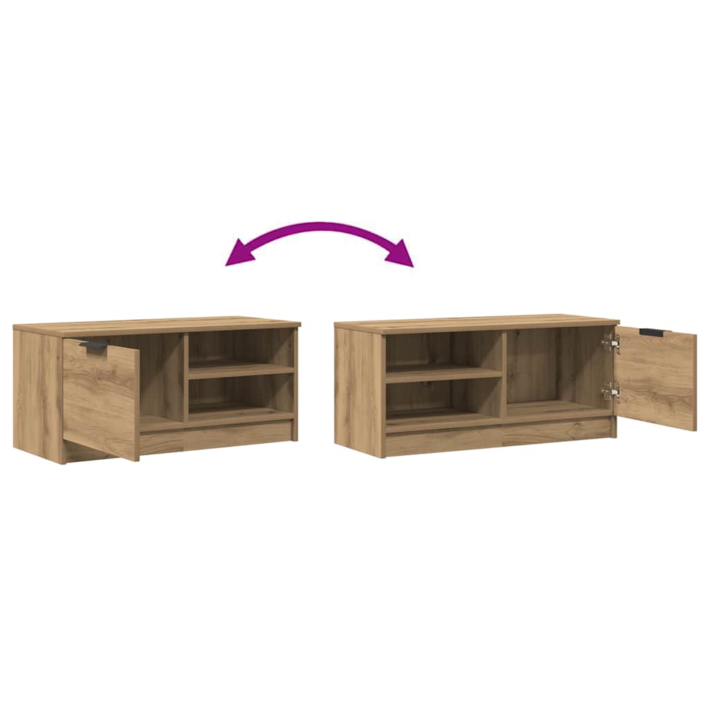 vidaXL 2 Piece TV Cabinet Set Artisan Oak 80x35x36,5 cm Engineered Wood