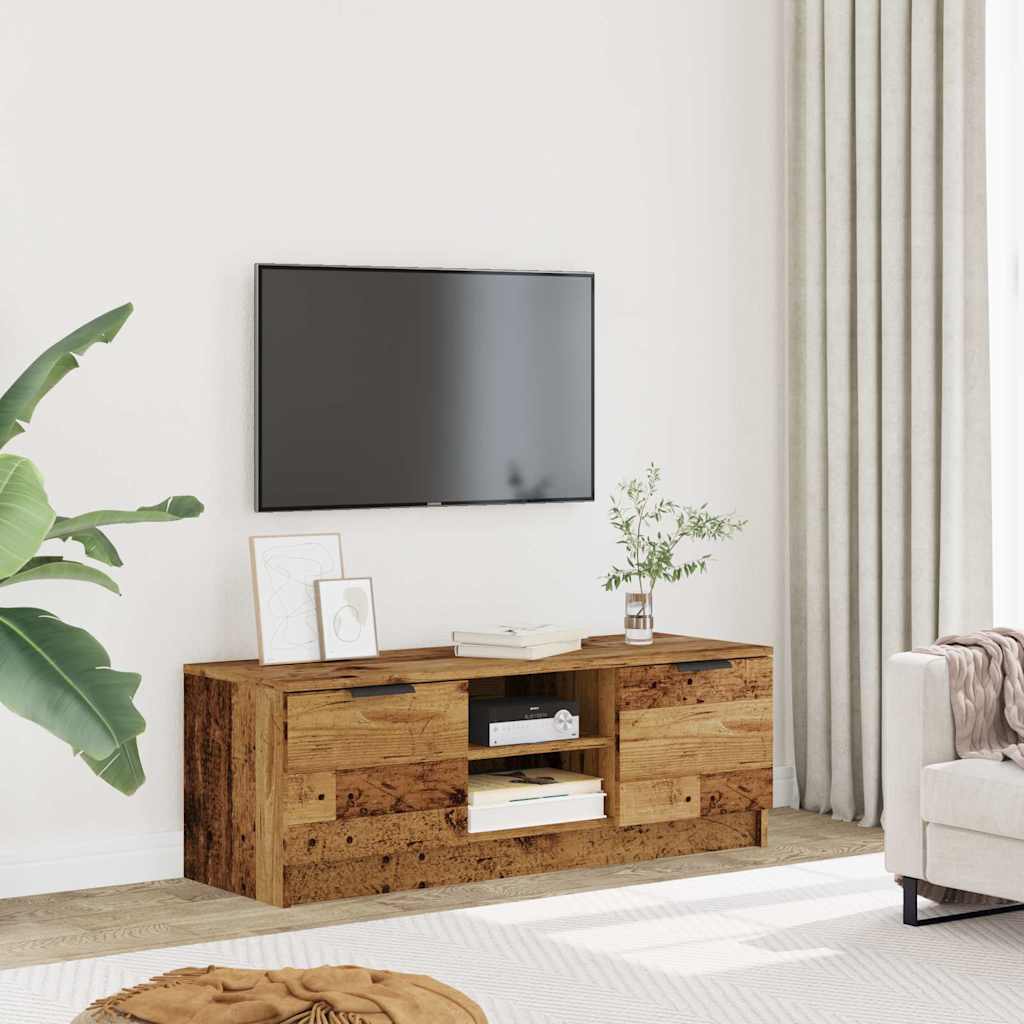 vidaXL TV Cabinet Old Wood 102x35x36,5 cm Engineered Wood