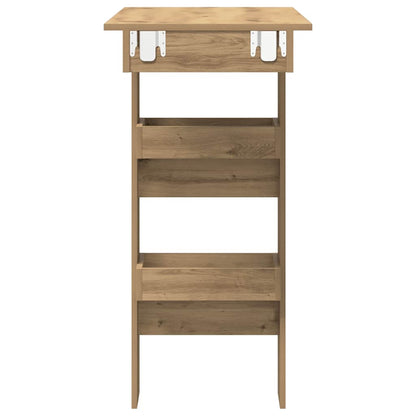 vidaXL Wall Bar Table Artisan Oak 102x45x103,5 cm Engineered Wood