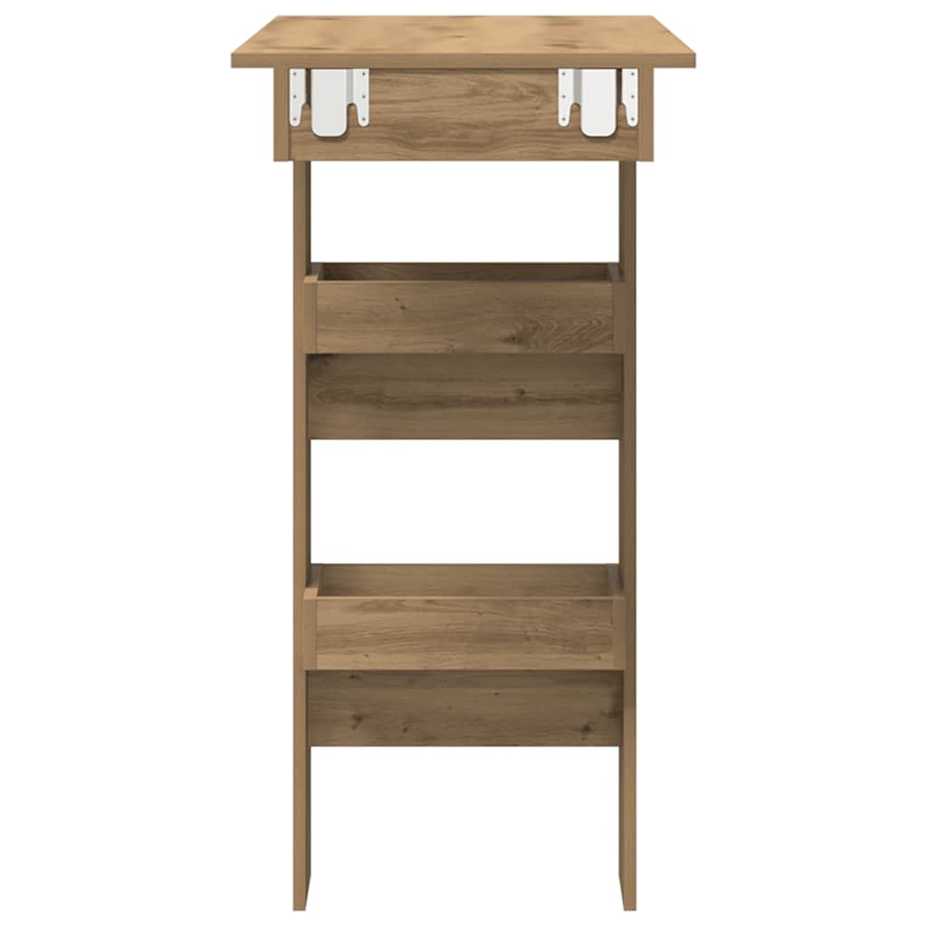 vidaXL Wall Bar Table Artisan Oak 102x45x103.5 cm Engineered Wood