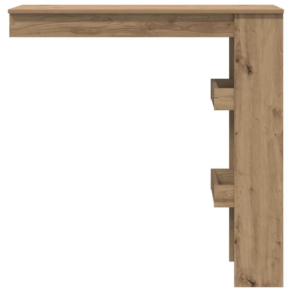 vidaXL Wall Bar Table Artisan Oak 102x45x103,5 cm Engineered Wood
