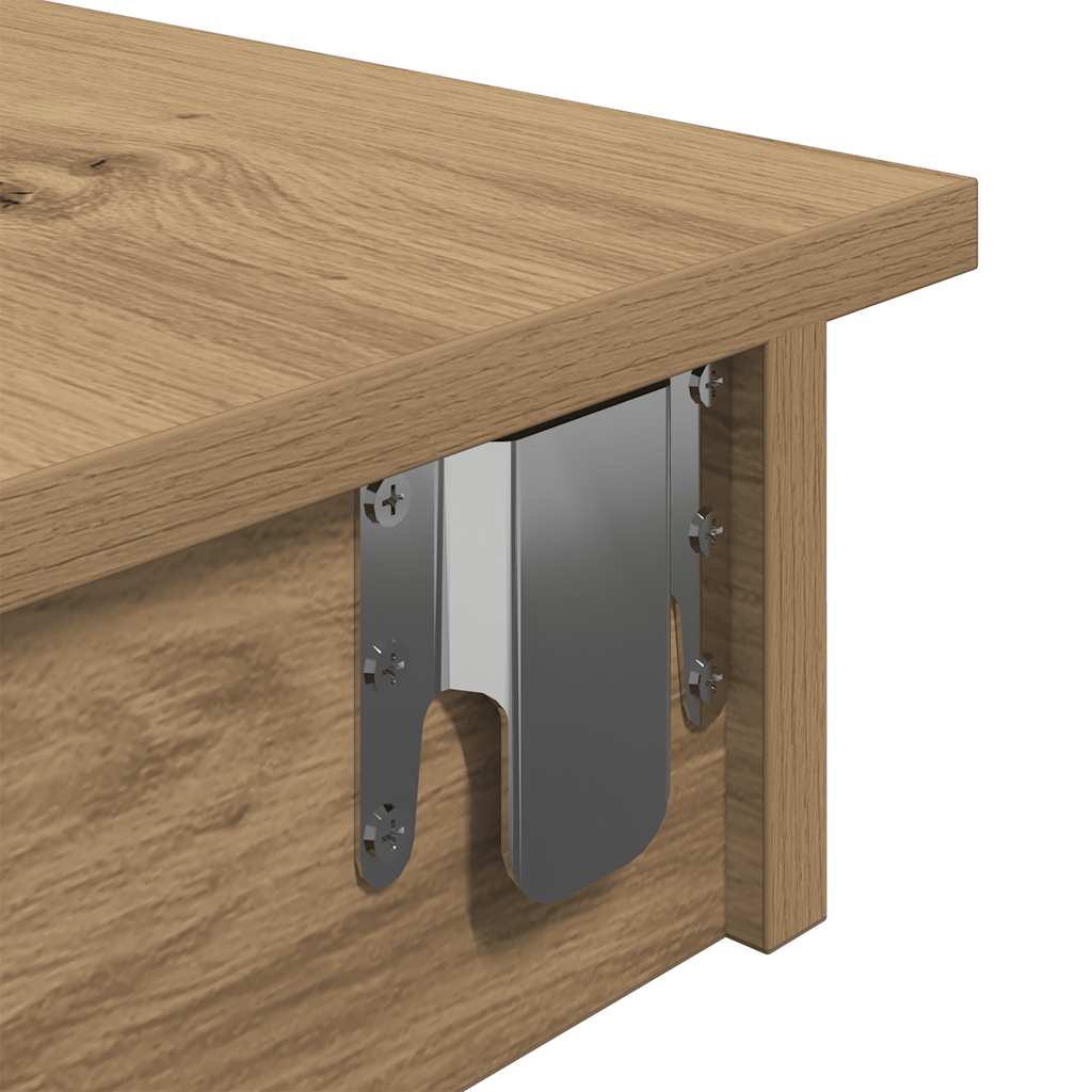 vidaXL Wall Bar Table Artisan Oak 102x45x103,5 cm Engineered Wood