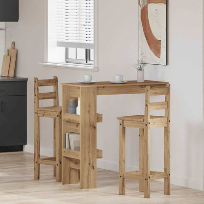 vidaXL Wall Bar Table Artisan Oak 102x45x103,5 cm Engineered Wood