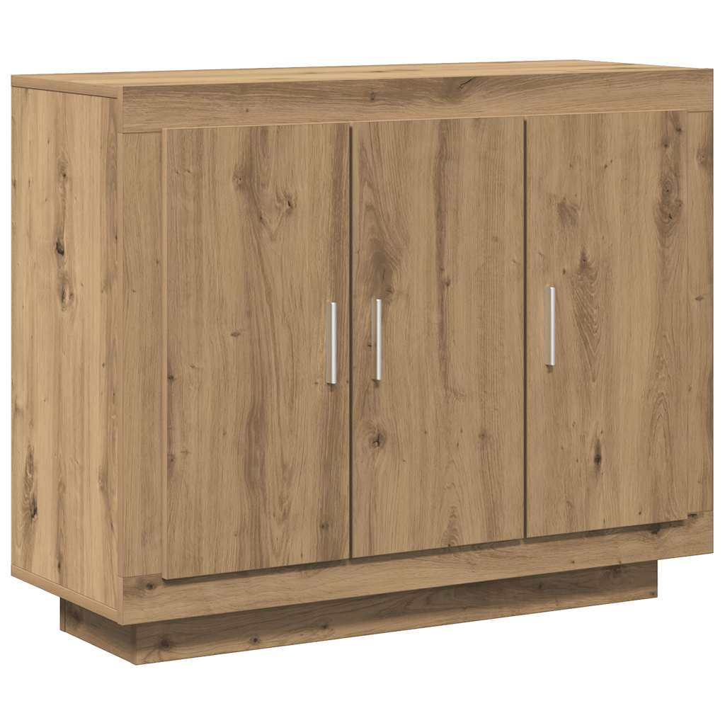 vidaXL Sideboard Artisan Oak 92x35x75 cm Engineered Wood