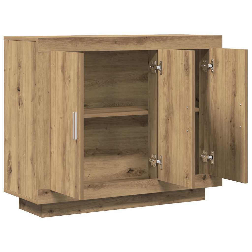 vidaXL Sideboard Artisan Oak 92x35x75 cm Engineered Wood
