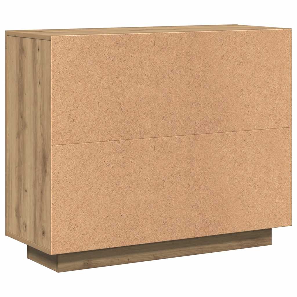 vidaXL Sideboard Artisan Oak 92x35x75 cm Engineered Wood