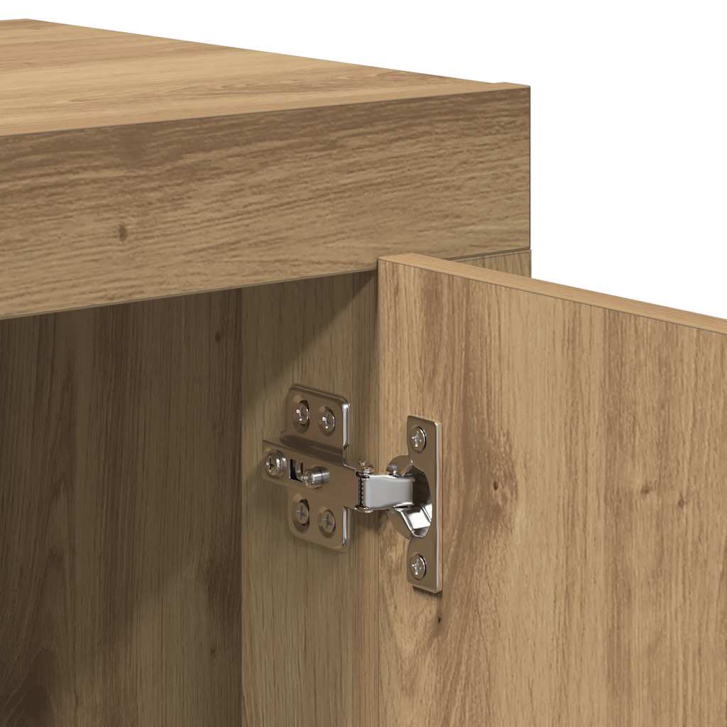 vidaXL Sideboard Artisan Oak 92x35x75 cm Engineered Wood