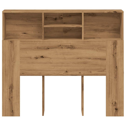 vidaXL Headboard Cabinet Artisian Oak 120x19x103.5 cm Engineered Wood