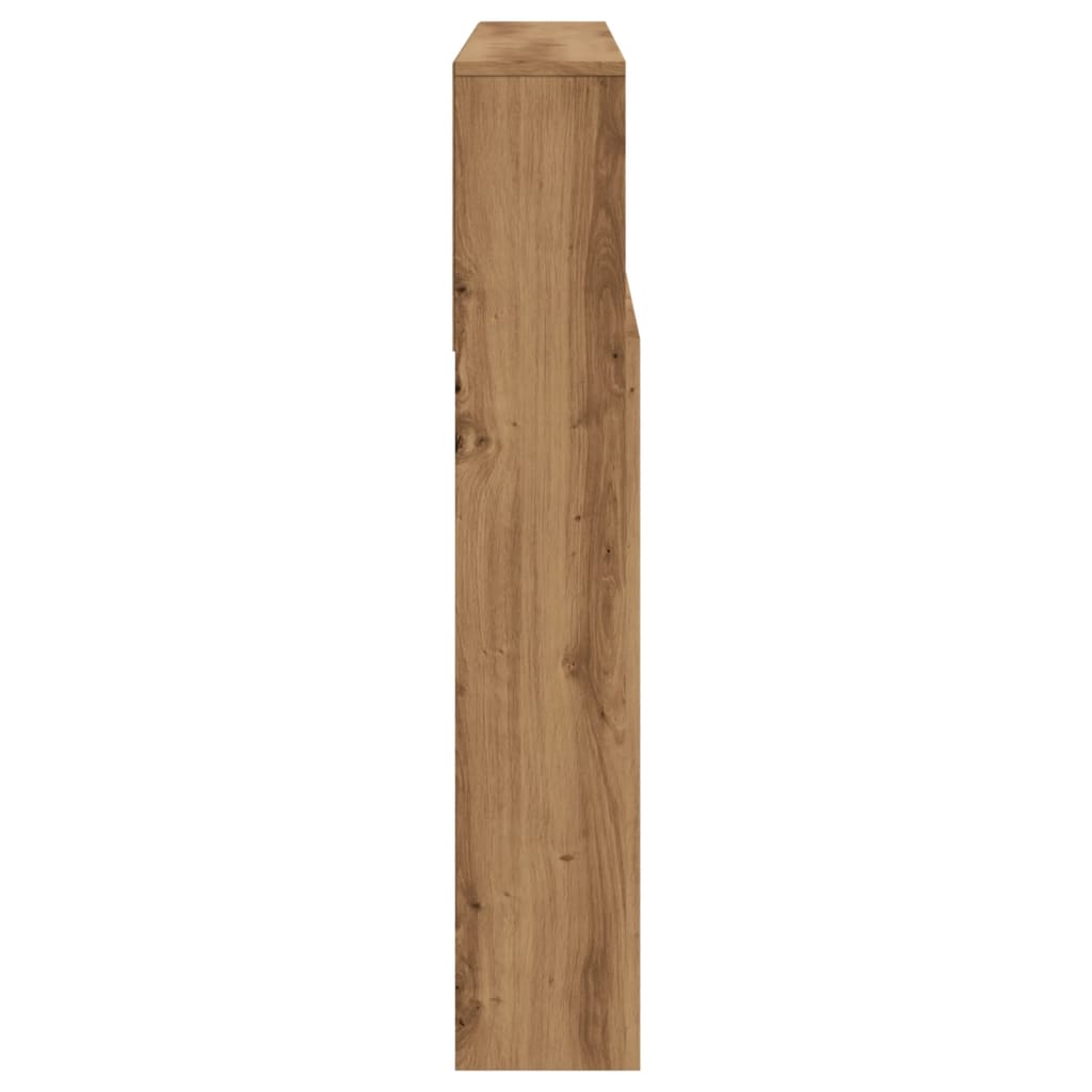vidaXL Headboard Cabinet Artisian Oak 120x19x103.5 cm Engineered Wood