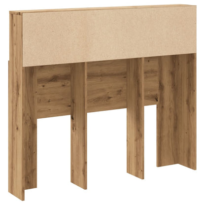 vidaXL Headboard Cabinet Artisian Oak 120x19x103.5 cm Engineered Wood
