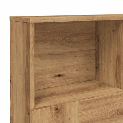 vidaXL Headboard Cabinet Artisian Oak 120x19x103.5 cm Engineered Wood