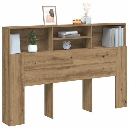 vidaXL Headboard Cabinet Artisan Oak 160x19x103,5 cm Engineered Wood