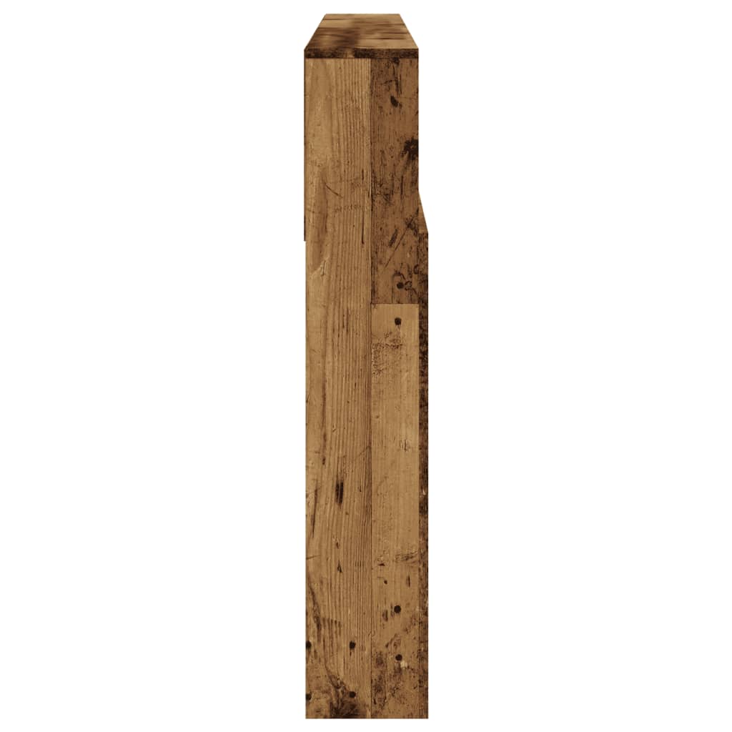 vidaXL Headboard Cabinet Old Wood 180x19x103.5 cm Engineered Wood