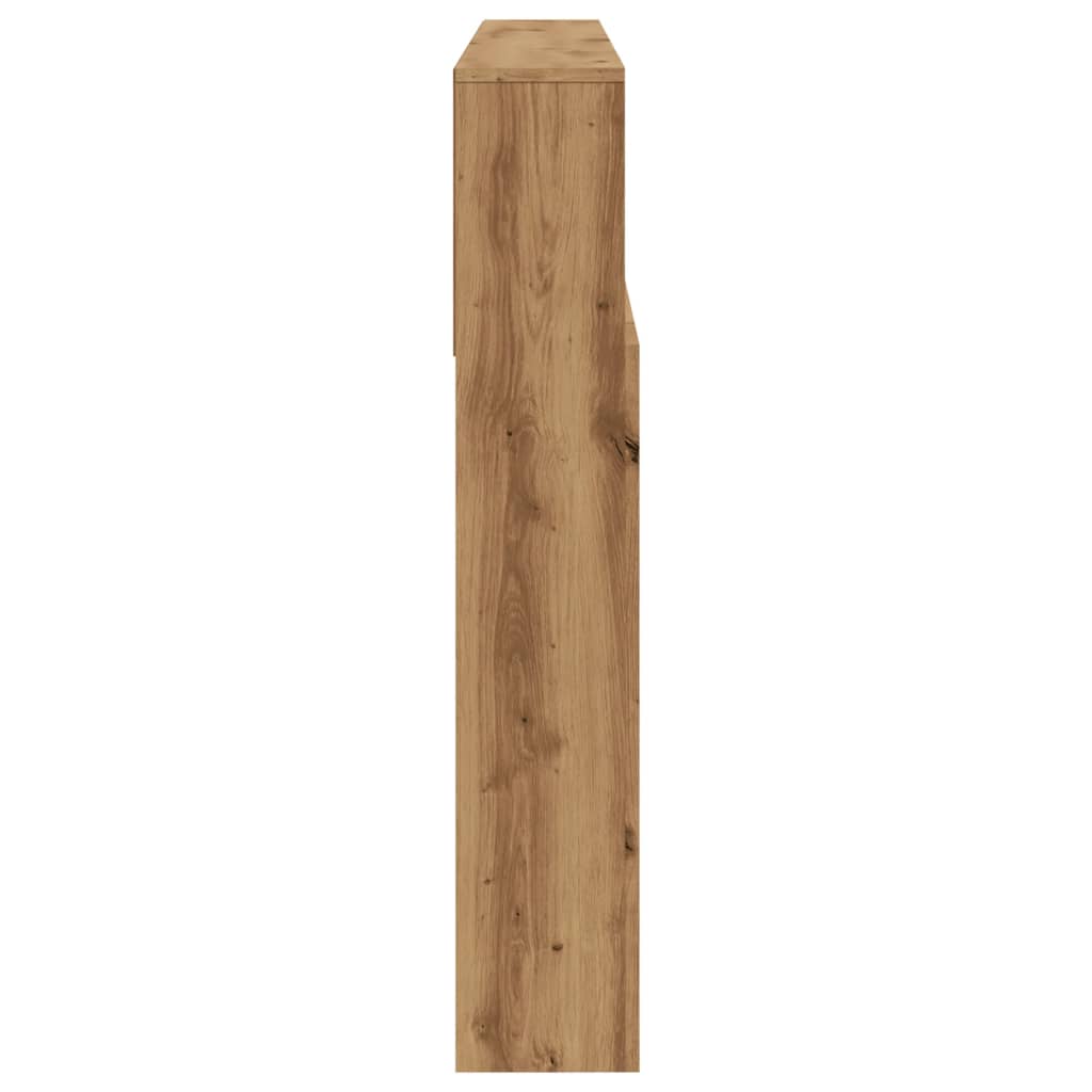 vidaXL Headboard Cabinet Artisan Oak 180x19x103.5 cm Engineered Wood