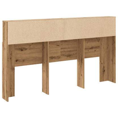 vidaXL Headboard Cabinet Artisan Oak 180x19x103.5 cm Engineered Wood
