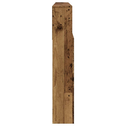 vidaXL Headboard Cabinet Old Wood 200x19x103.5 cm Engineered Wood