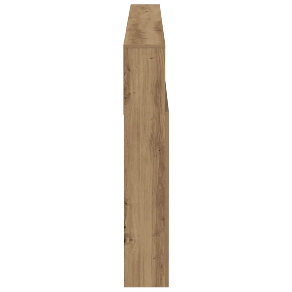 vidaXL Headboard Cabinet Artisian Oak 200x19x103.5 cm Engineered Wood