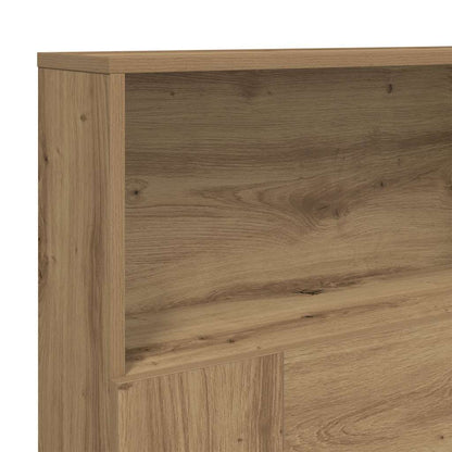 vidaXL Headboard Cabinet Artisian Oak 200x19x103,5 cm Engineered Wood