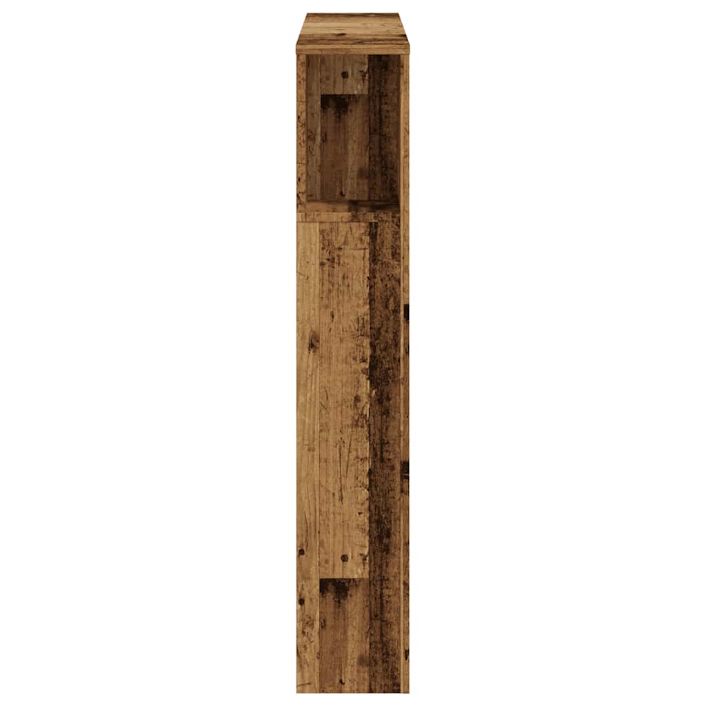 vidaXL Headboard Cabinet Old Wood 100x18.5x102.5 cm Engineered Wood