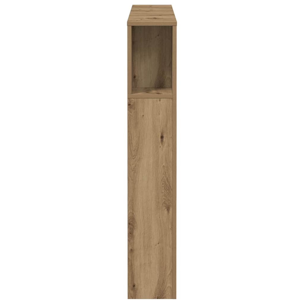 vidaXL Headboard Cabinet Artisan Oak 100x18.5x102.5 cm Engineered Wood