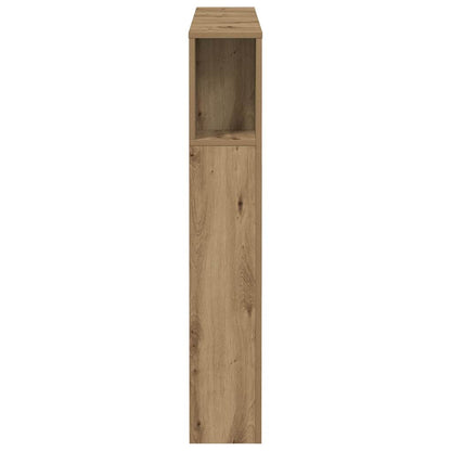 vidaXL Headboard Cabinet Artisan Oak 100x18.5x102.5 cm Engineered Wood