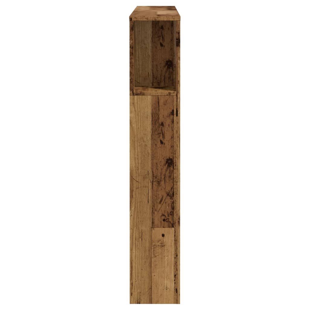 vidaXL Headboard Cabinet Old Wood 120x19x104.5 cm Engineered Wood