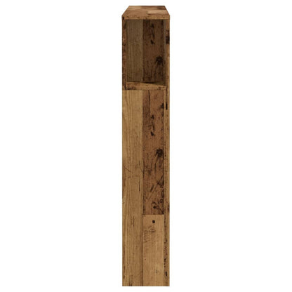 vidaXL Headboard Cabinet Old Wood 120x19x104.5 cm Engineered Wood