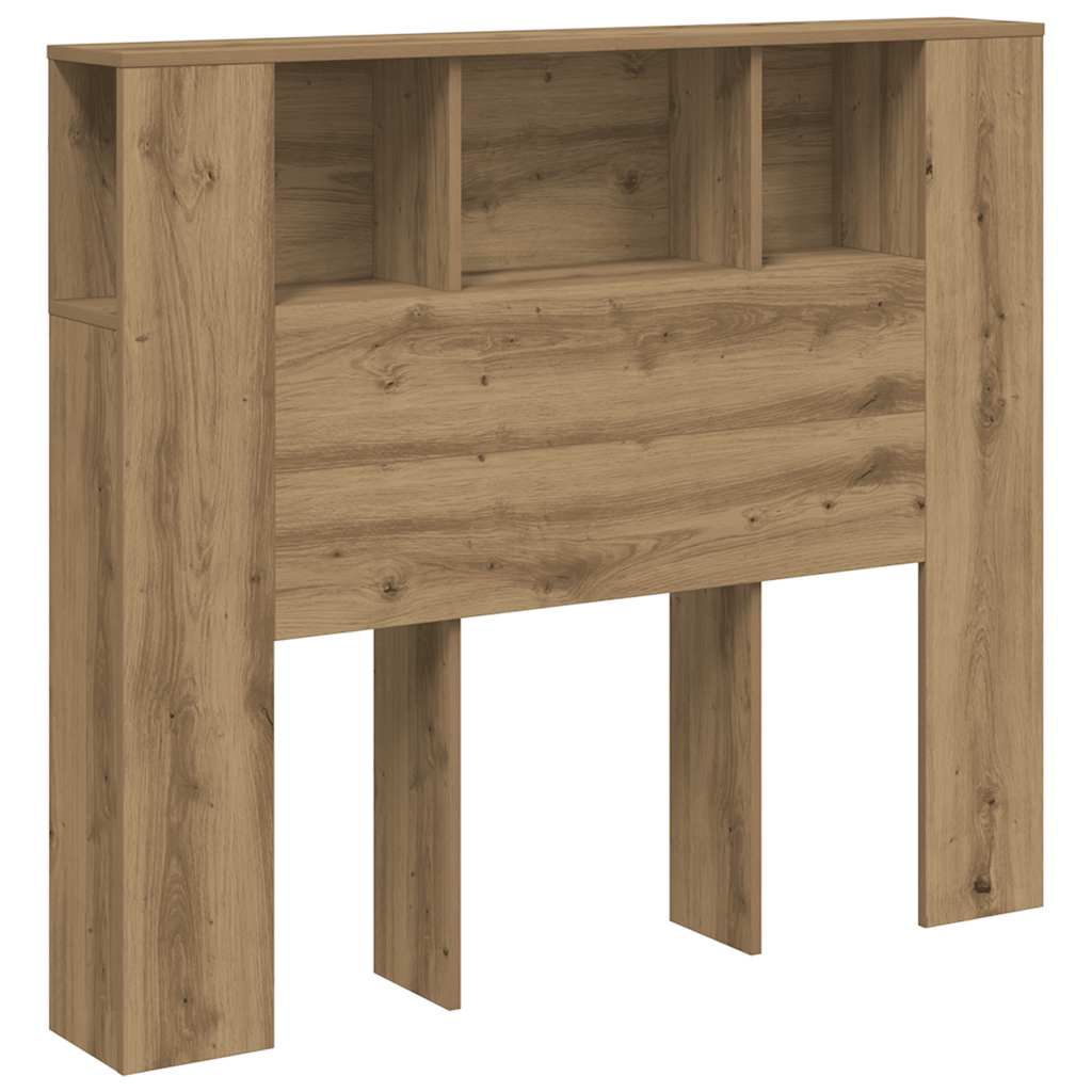 vidaXL Headboard Cabinet Artisan Oak 120x19x104,5 cm Engineered Wood