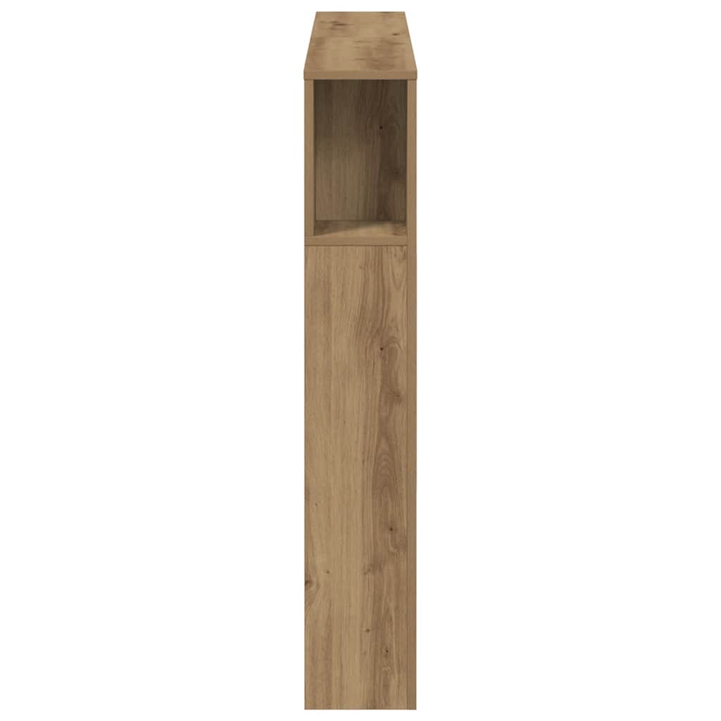 vidaXL Headboard Cabinet Artisan Oak 120x19x104.5 cm Engineered Wood